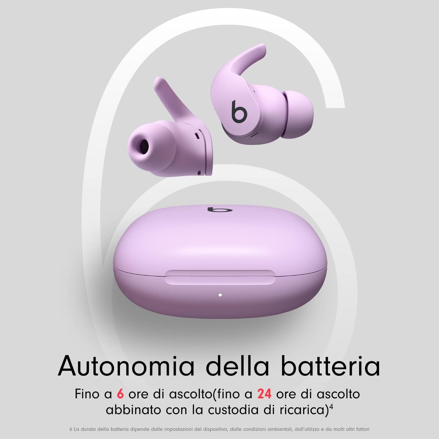 Fit Pro – Auricolari true wireless con cancellazione del rumore – rating di grado IPX4, compatibili con  e Android, Bluetooth® di Classe 1, microfono integrato – Viola ametista