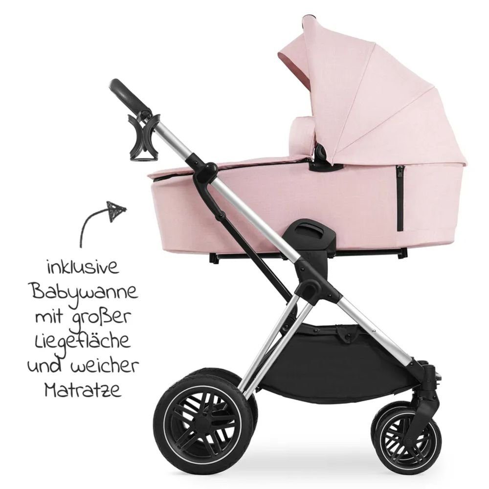 Kombi-Kinderwagen Vision X Duoset Silver - Melange Rose