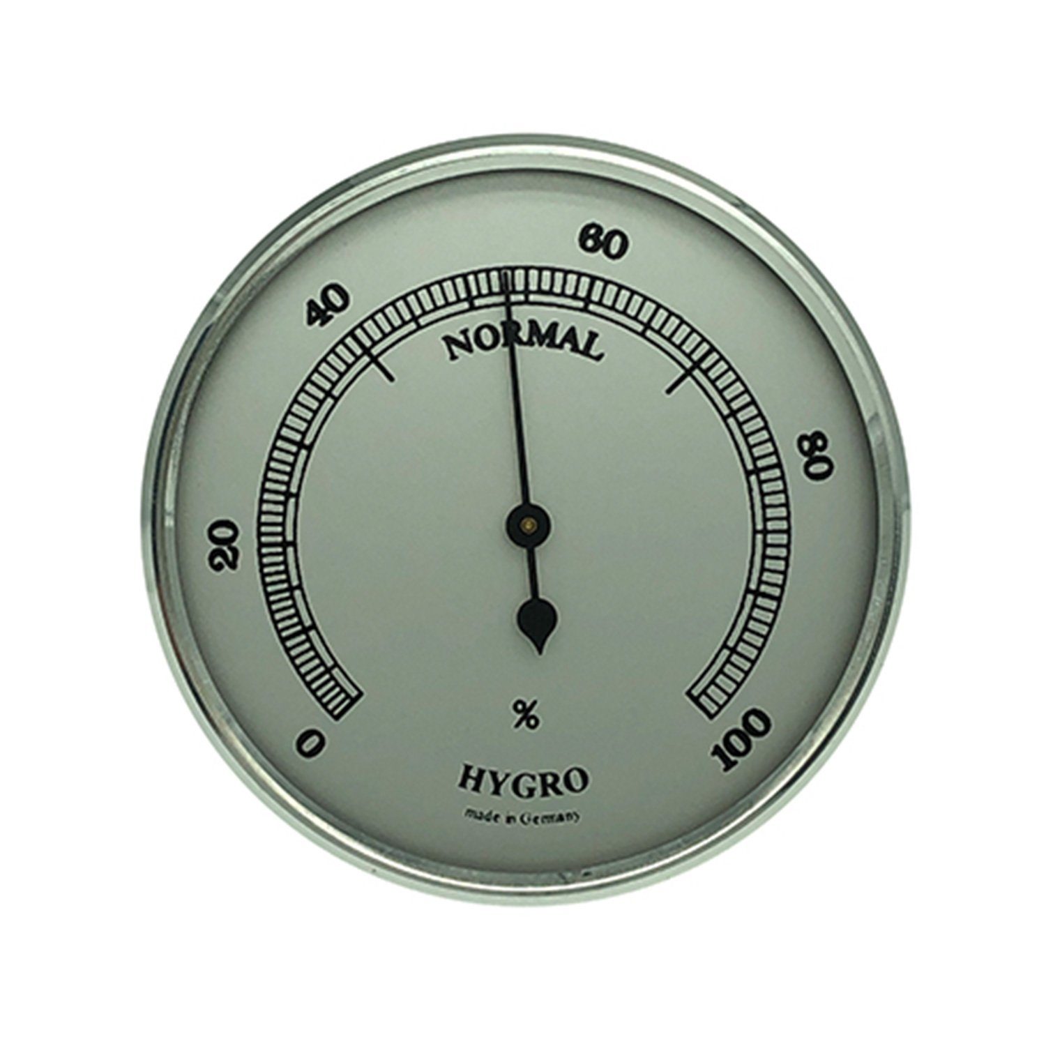 Wetterstation Hygrometer Einbau-Wetterinstrument Ø 85mm, silber