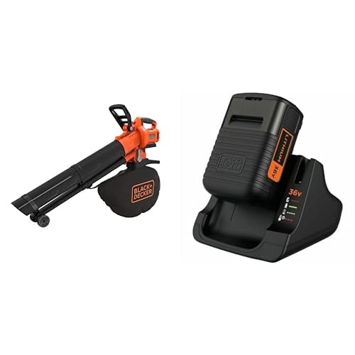 Soffiatore, Aspiratore, Trituratore a Batteria, 36V, Motore Brushless Unità & Kit Batteria al Litio e Caricabatterie Compatibile con prodotti BLACK DECKER a batteria 36V : Amazon.it: Giardino e giardinaggio