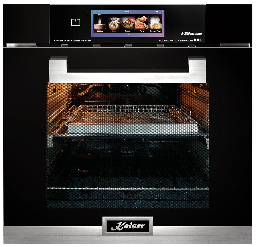 Backofen-Set Herd Set Autark Elektro Backofen, TFT Display, Air fryer,Bratautomatik,86L+Induktionskochfeld 90 cm TFT Display+ Dunstabzugshaube 90 cm EH 6344 N+KCT 9140 FI+AT 9343