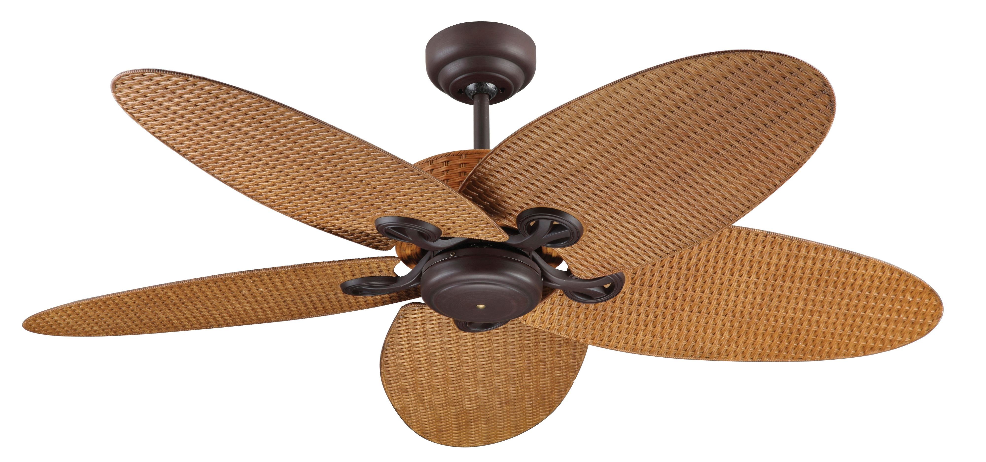 Deckenventilator Deckenventilator Fijian II Braun mit Wandschalter