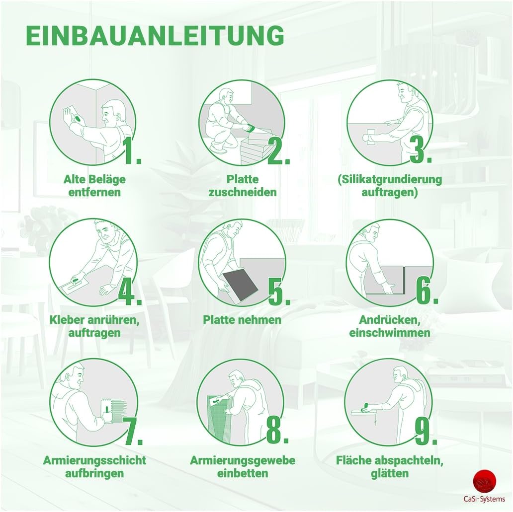 Klimaplatte 10mm Calciumsilikat Dämmplatte, anti Schimmel, für innen, Keller, Feuchtraum, Energiesparend & Dämmend, Set für 51,8 m²
