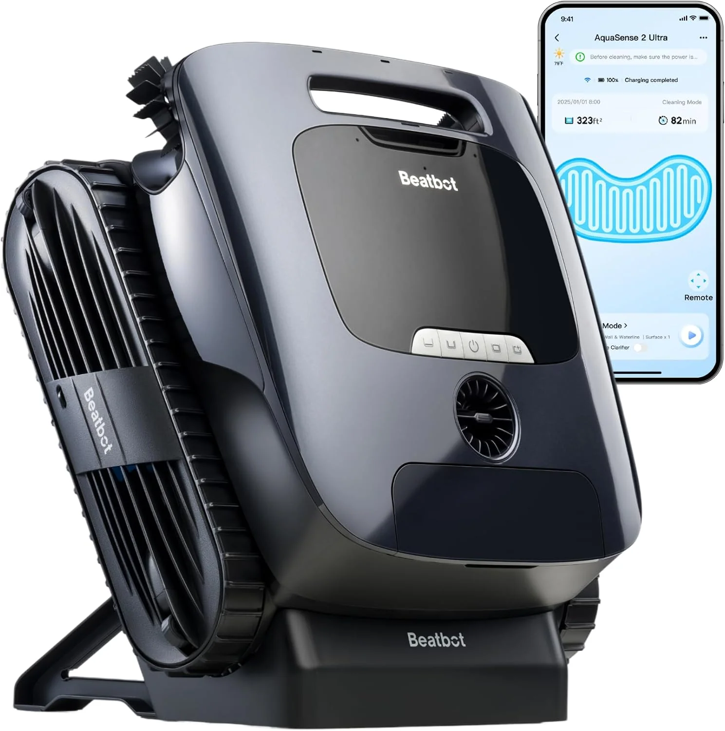 Beatbot Aquasense 2 Ultra Poolroboter, 5-in-1 Komplettreinigung, KI Mapping