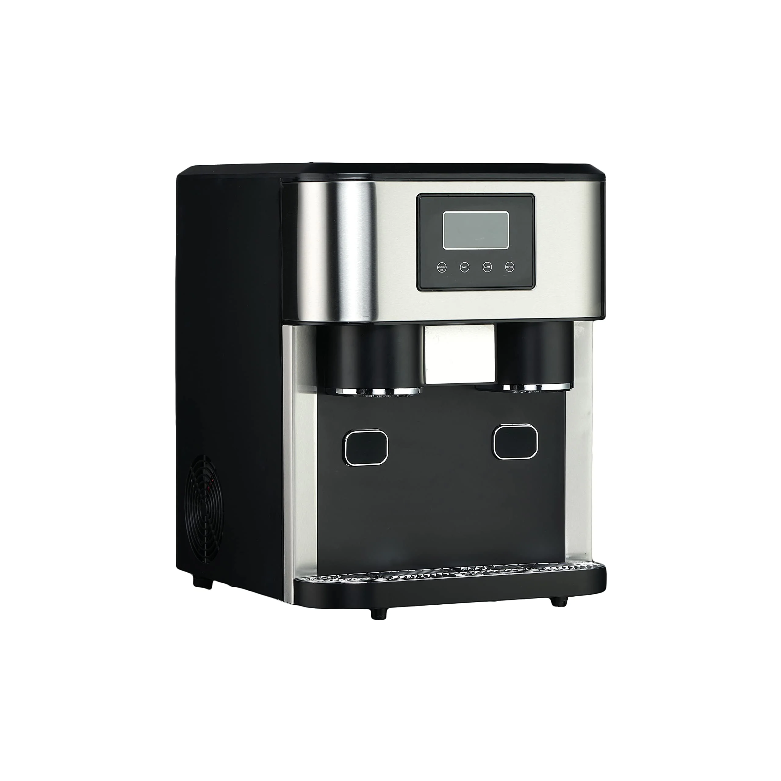 Countertop Crunchy Chewable Nugget Style Dual Ice Crusher and Cube Maker
