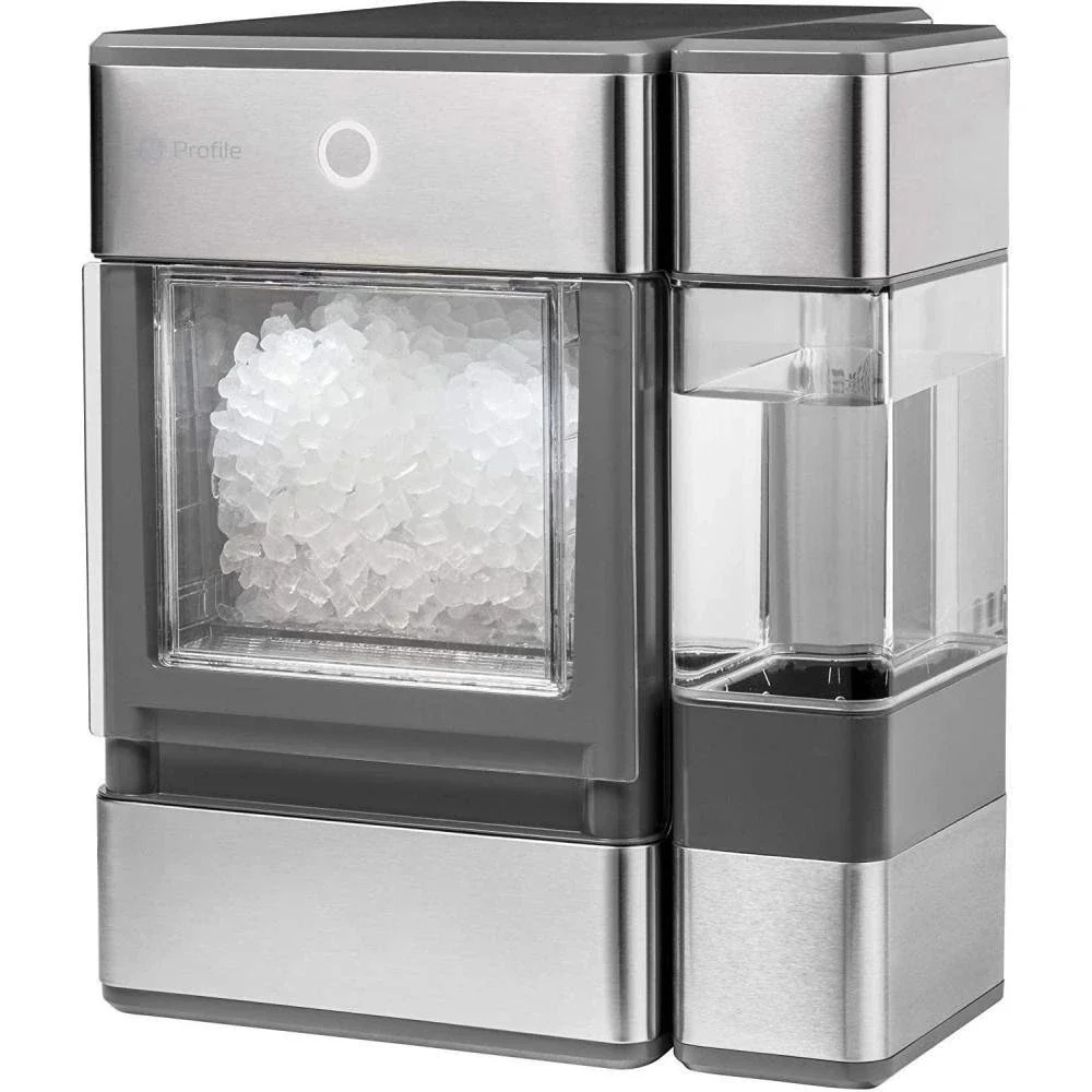2024 GE Profile OPAL01GEPKT Opal | Countertop Nugget Ice Maker, Stainless Steel Wrap with Gray Accents & LED Lighting