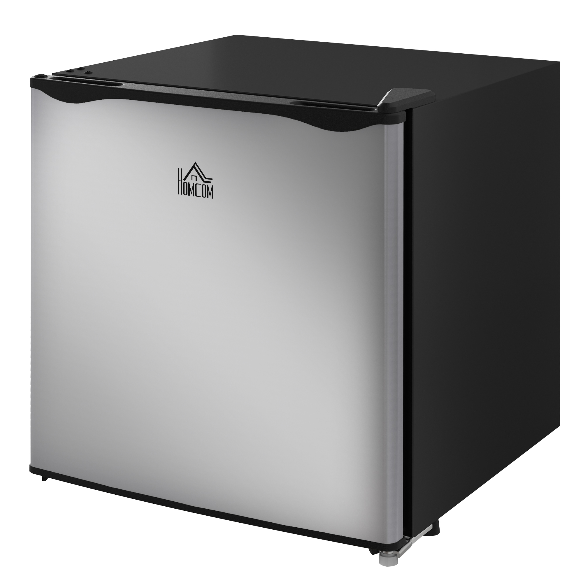 HOMCOM Mini-Gefrierschrank, 35 L Minikühlschrank, -14 bis -24℃, 5-stufige Temperaturregelung, 47 x 44,2 x 48,8 cm, Silber