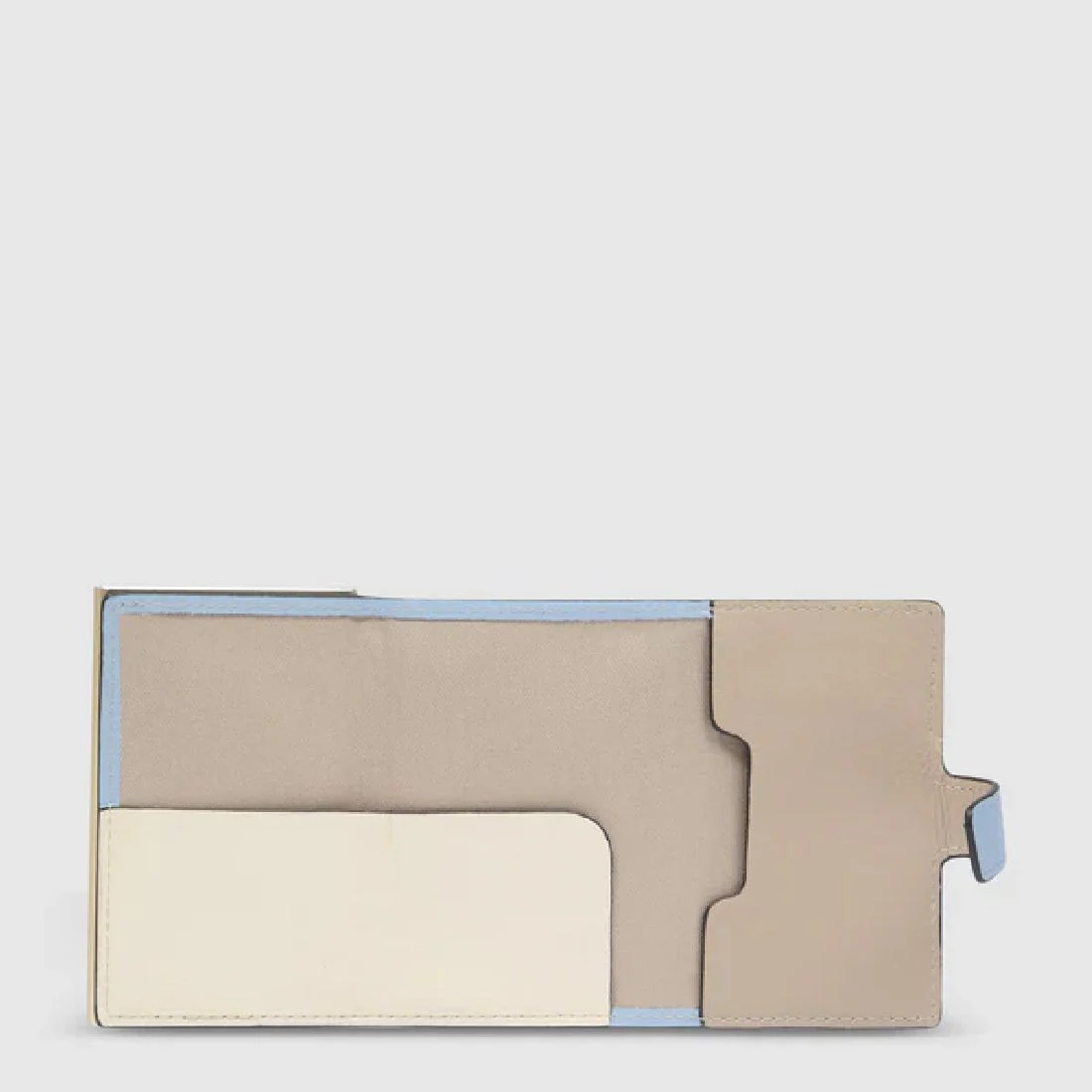 Portacarte Piquadro donna automatico dettagli in azzurro PP5649W92R-GBE