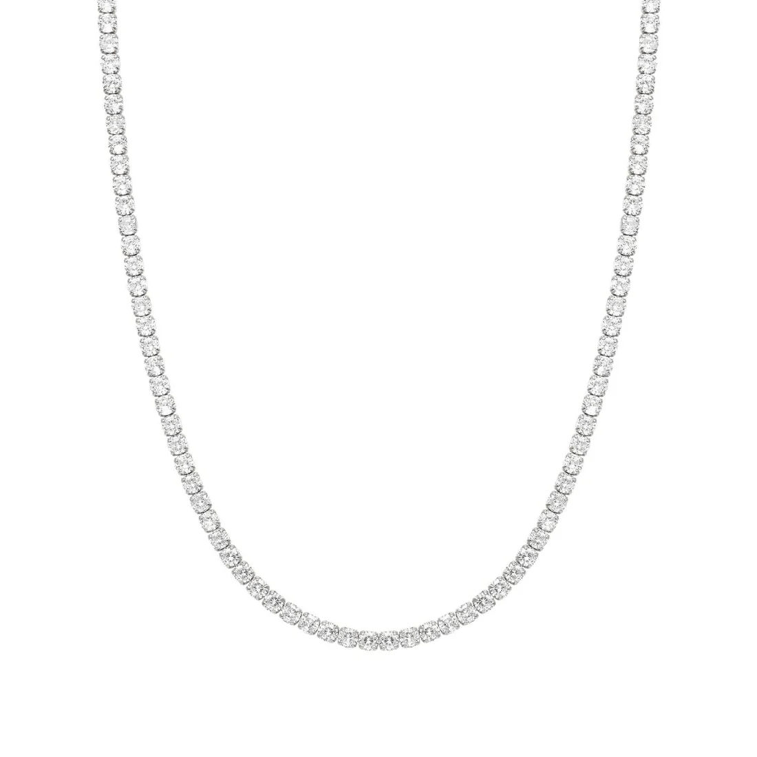 Collana tennis Nomination rodiato bianco e pietre bianche 148634/010