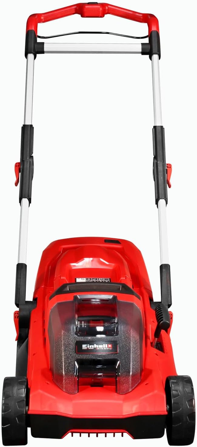 Einhell 3413172 Tosaerba a Batteria, Rosso, 37 cm Schnittbreite