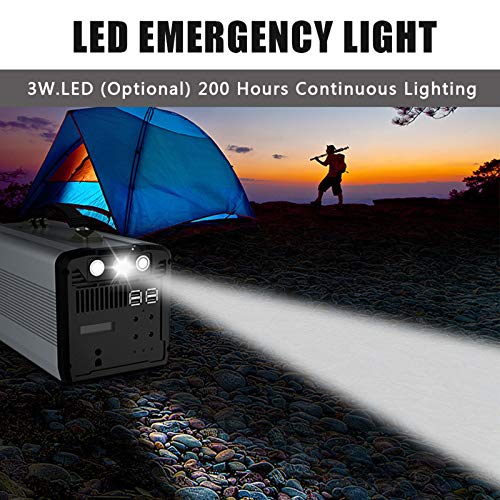 TIM LI Generatore da Esterno da 1000 W Centrale Elettrica ups Portatile/Inverter di Alimentazione con Illuminazione di Emergenza, Presa da 220 V CA 2 DC 4 USB Batteria di Backup da Campeggio : Amazon.it: Giardino e giardinaggio