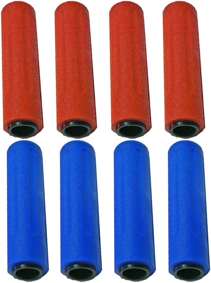 Roberto Sport Calcio Balilla Otto (8) manopole Originali Professional per aste Diametro mm.18 Colori Rosso, Blu