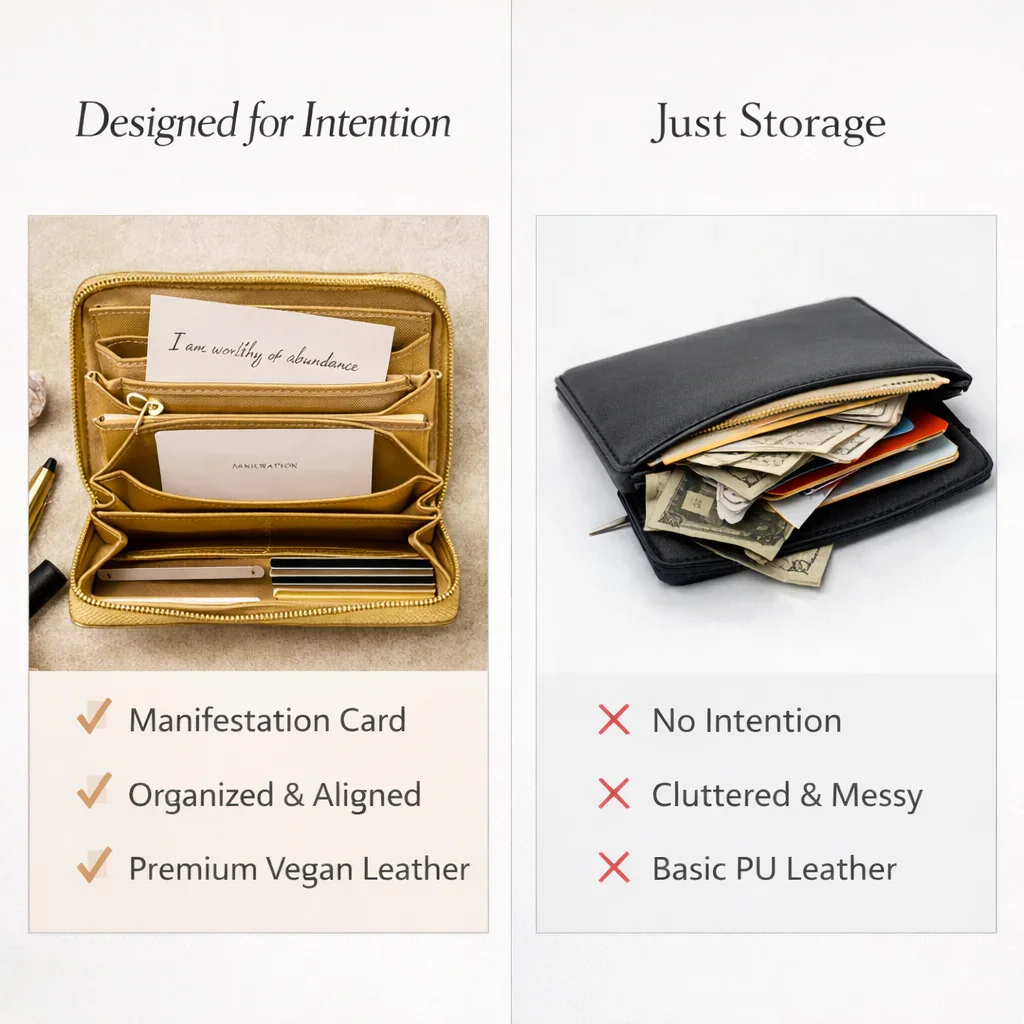Gold Manifestation Wallet  - Wealth & Prosperity