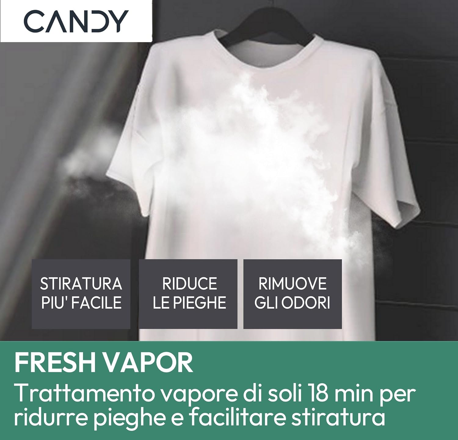 Candy ProWash 300 Lavatrice 10 Kg, 1400 Giri, Classe A-20%, Bianca