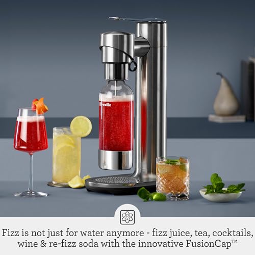 Breville InFizz Fusion Sparkling Beverage Carbonator BCA800BSS, Brushed Stainless Steel: Home & Kitchen