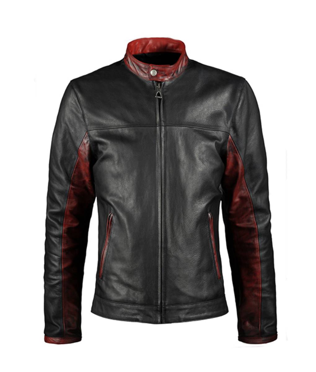 Mens Biker Leather Jacket