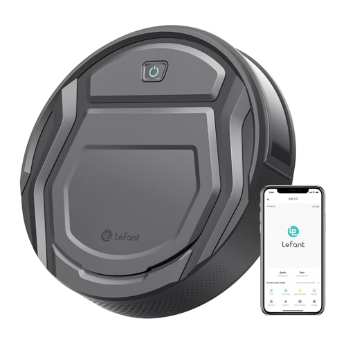 Lefant Robot Vacuum Cleaner,Powerful Suction, Easy to Use,120 Mins Runtime, Self Charging Robotic Vacuum Cleaner, APP/Voice/WiFi/Alexa Control,Ideal for Pet Hair and Hard Floor, Gray : Industrial & Scientific