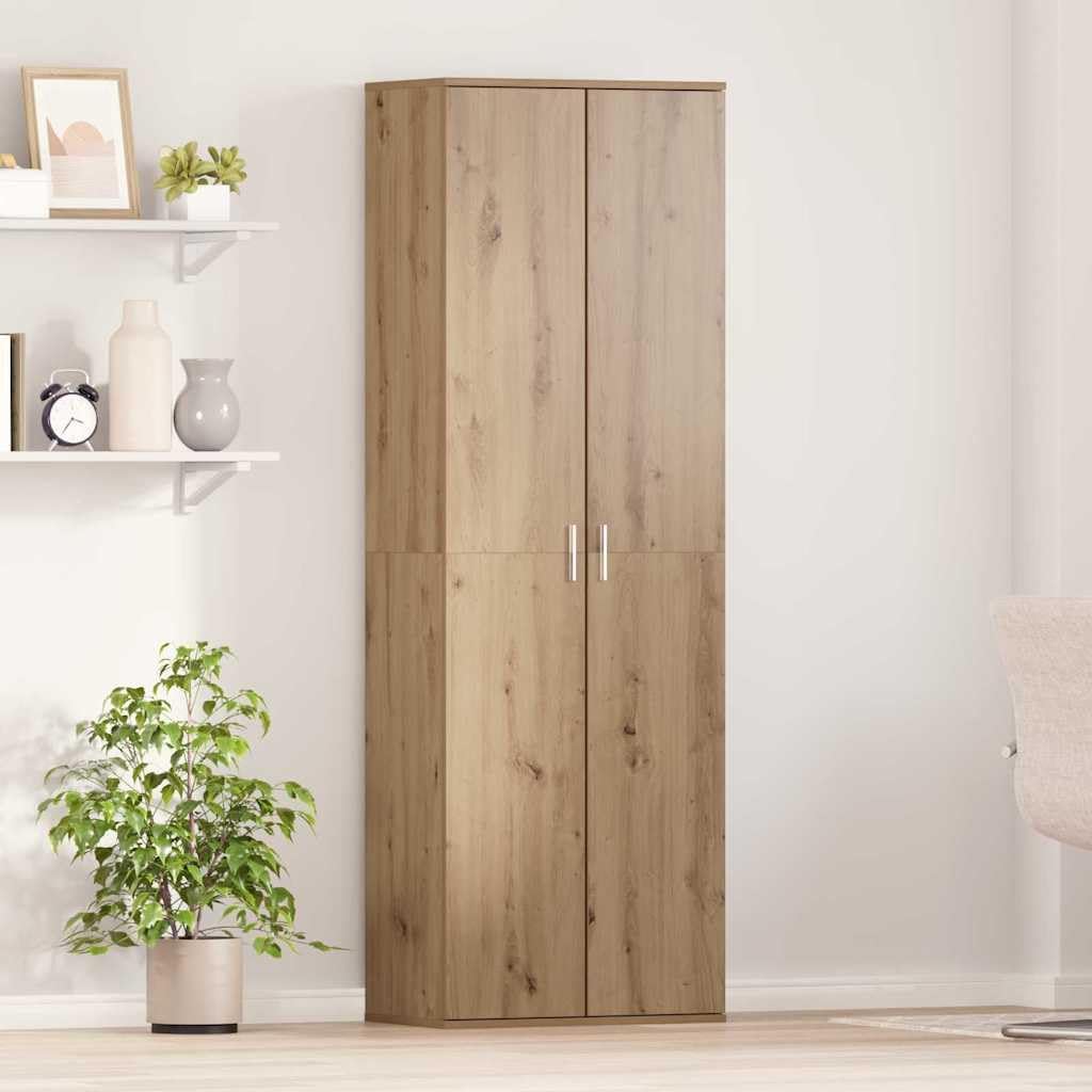 vidaXL Alto Mobile Rovere Artigianale 60 x 35 x 180 cm, Elegante Armadio Alto, Moderno Mobile Rettangolare, Resistente Legno, unità per organizzare con Stile