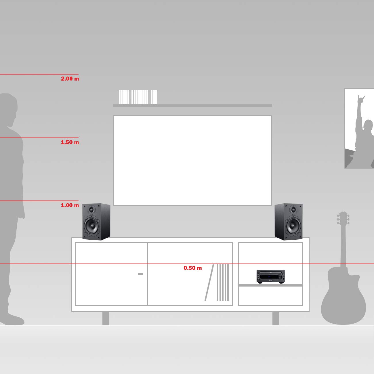 Mini-Stereo-Anlage mit Bluetooth DAB+ und CD-Player USB-Anschluss 2-Wege-Stereolautsprecher Fernbedienung Lautsprecherkabel
