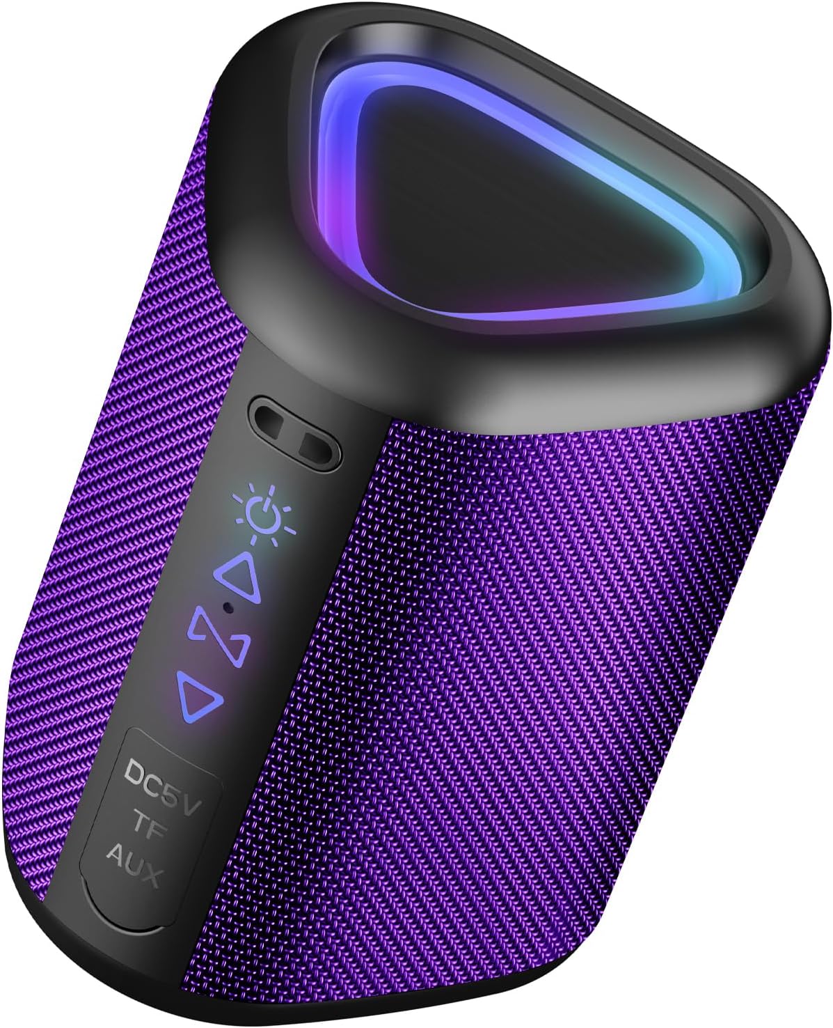 aowoka 2025 Portable Wireless Bluetooth Speaker with LED Light, Bluetooth 5.4, 24 Hours, Powerful Bass Bluetooth Speaker, IPX7 Waterproof, Outdoor Speaker for Travel, Sports, Parties, Cycling