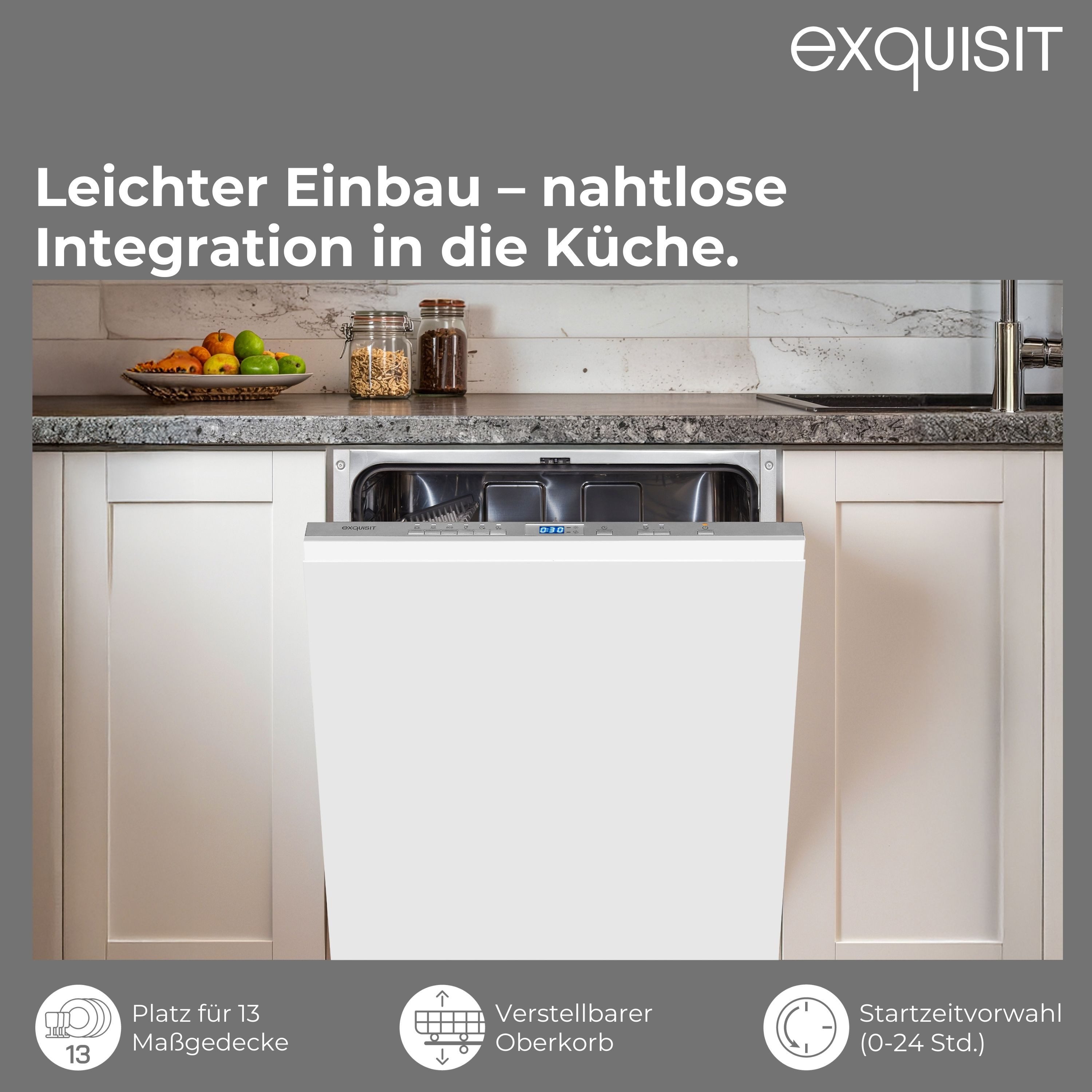 vollintegrierbarer Geschirrspüler PLUS EGSP2113-E-030E