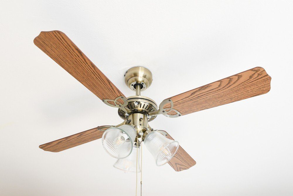 Deckenventilator Deckenventilator Princess Trio Messing antik 105 cm