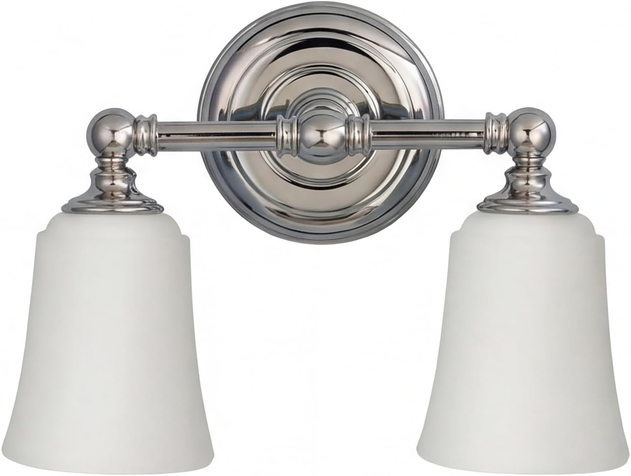 Licht-Erlebnisse Badezimmerlampe Wand inkl. LED Leuchtmittel IP44 Jugendstil in Chrom Wandleuchte Bad Spiegel