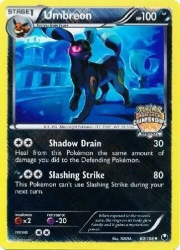 Umbreon - 60/108 (Regional Championships) (060/108) (League & Championship Cards)