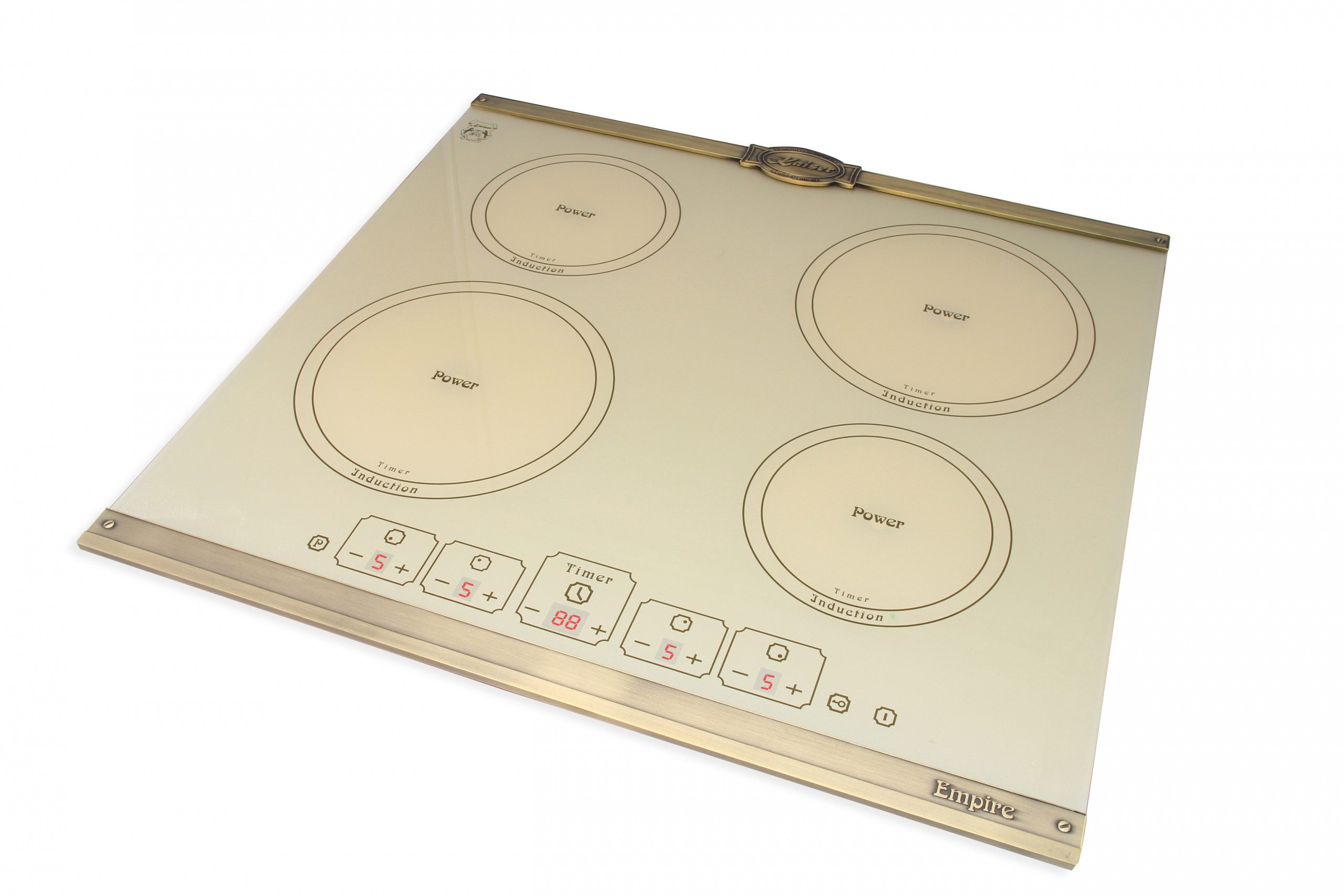 Induktions-Kochfeld Kaiser Empire Kochfeld Induktion KCT 6195 IElfEm Induktionskochfeld 60 cm Autark, 4 Induktions-Kochzonen mit Power-Funktion (Booster), Touch control, Timer