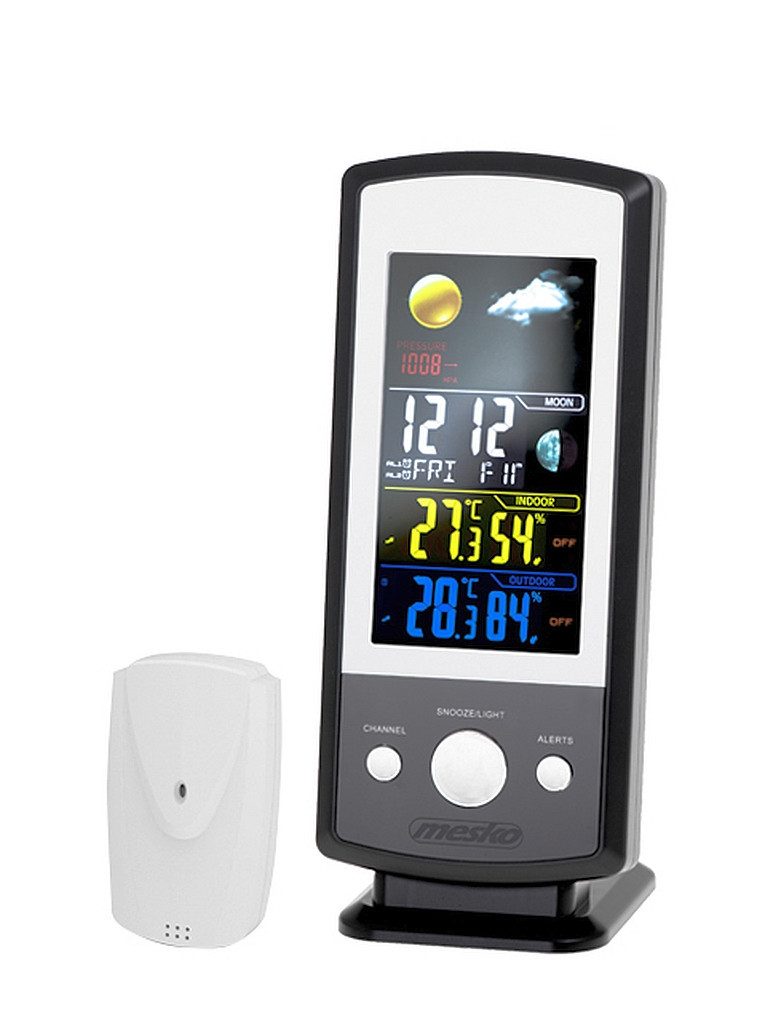 Wetterstation Wetterstation Funkwetterstation Thermometer Außensensor Adler Mesko