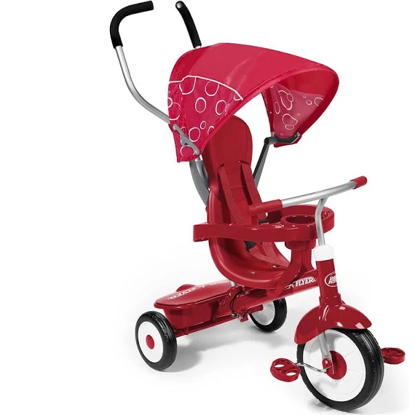 Radio Flyer 4 in 1 Tricycle with Adjustable Seat and Canopy, Infant to Classic Trike
