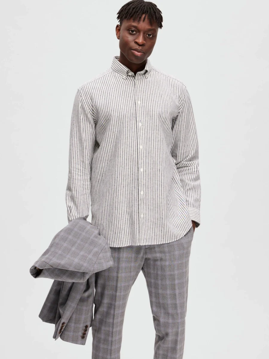 Selected Homme | Regpure Linen Shirt | Sky Captain