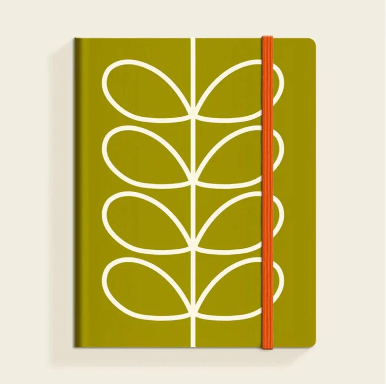 Orla Kiely | A4 Olive Notebook