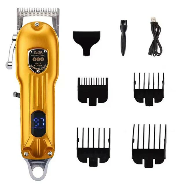 Dog Grooming Kit �C 7000 RPM Cordless Clipper with All-Metal Body & 4 Guide Combs