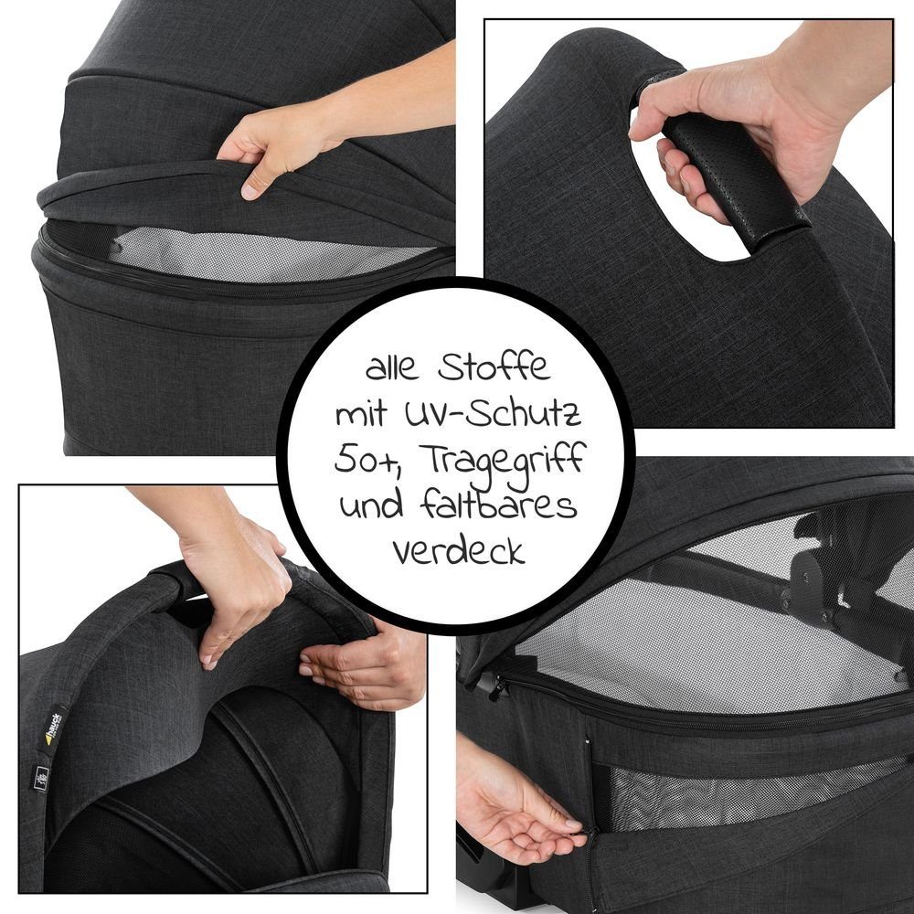 Kombi-Kinderwagen Vision X Duoset Black - Melange Black