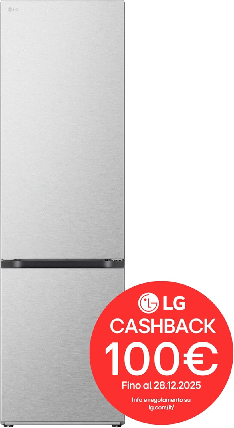 GBV7280AMB Frigorifero Combinato Total No Frost, 387L, Classe A, Porte Piatte, Door e Linear Cooling, Fresh Balancer e Converter, Metal Fresh, Compressore Smart Inverter, Metal Sorbet
