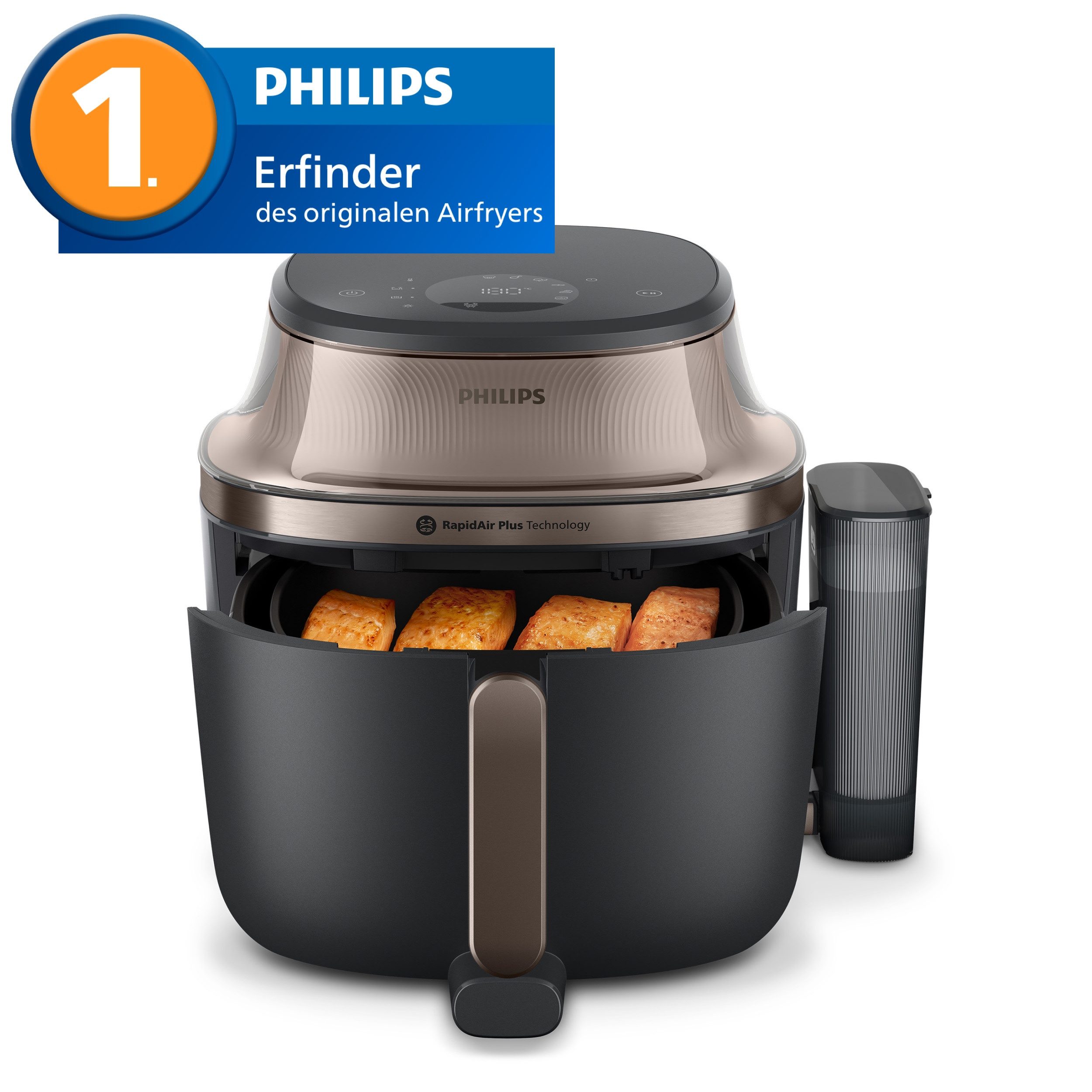 Heißluftfritteuse NA547/07 Steam Airfryer 5000 Series mit EasySlide, 7,2L Kapazität