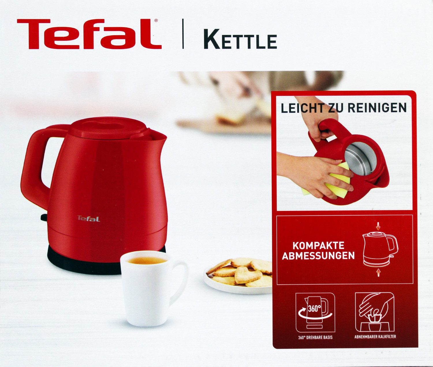 Wasserkocher Tefal KO1535 Wasserkocher 2400W 0,8 l rot
