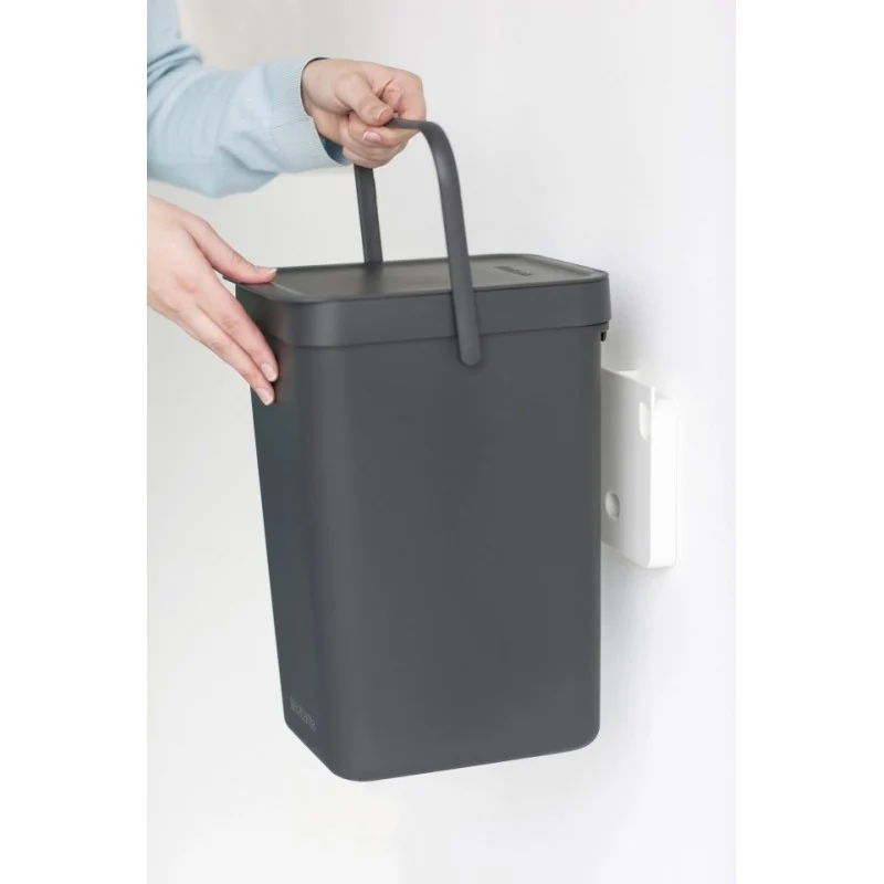 Bidone grigio da 12 litri