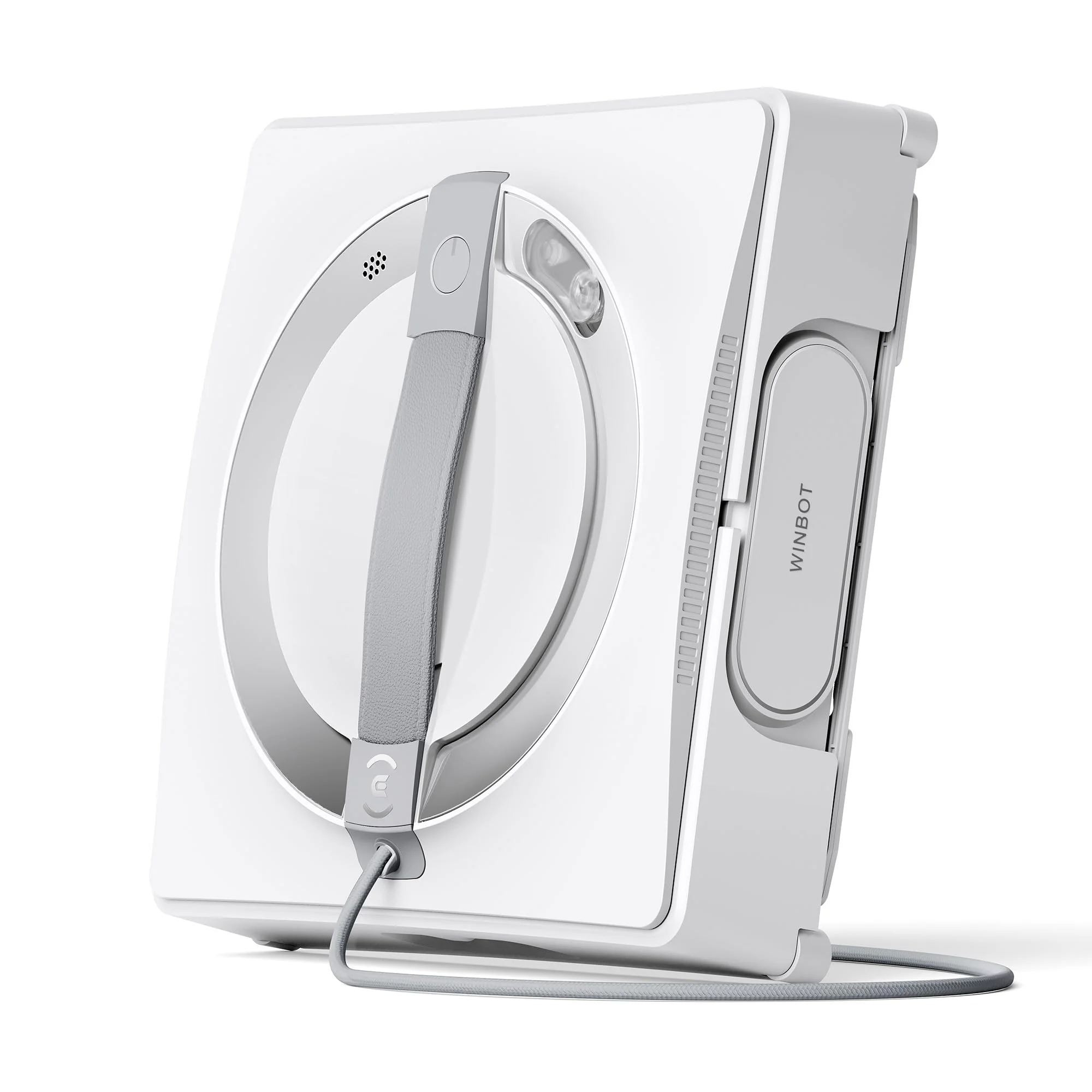 ECOVACS WINBOT MINI Fensterputzroboter, kompaktes Design, Doppel-Düsen mit Ultraschall-Zerstäubung, 9-Stufen-Schutzsystem, intelligente Pfadplanung, 4 Reinigungsmodi, Anti-Rutsch-System, Weiß