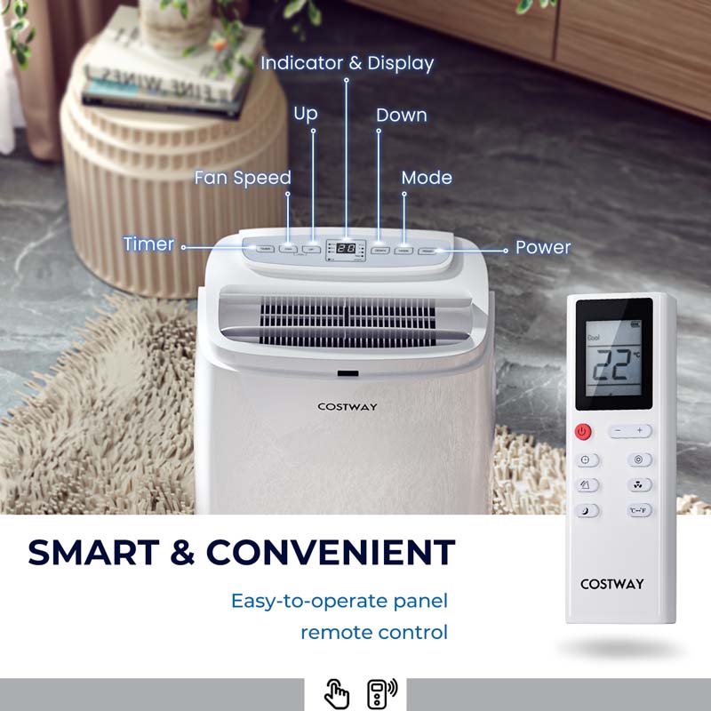 Eletriclife 12000BTU 3-in-1 Portable Air Conditioner with Remote Control