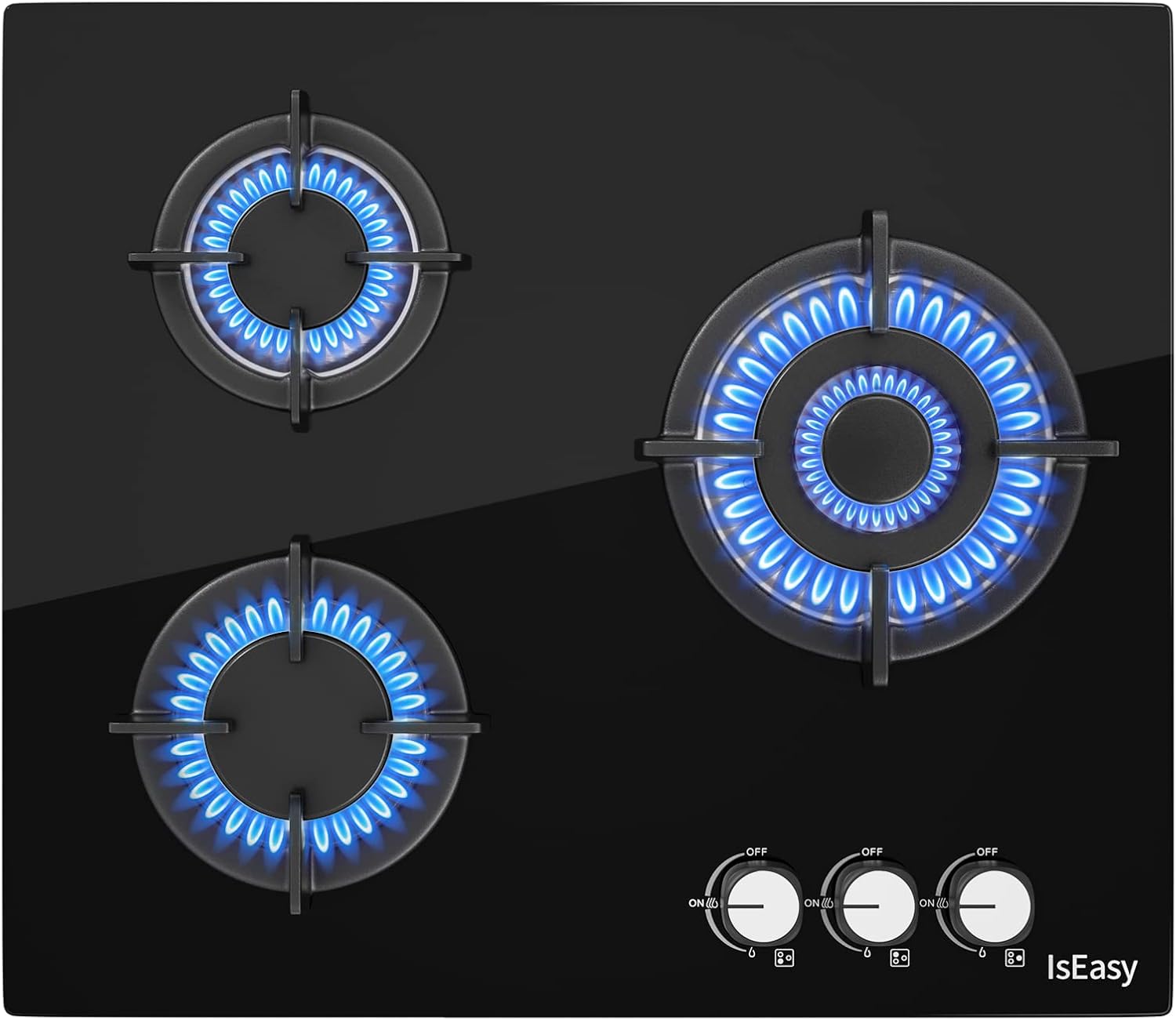 4 Burner Gas Hob Self Sufficient Built-in Hob Natural Gas/Propane Thermocouple Safety