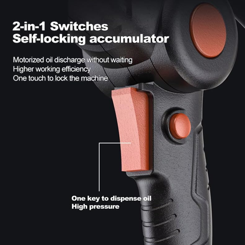 Pistola per Grasso elettrica, Pistola per Grasso Senza Fili, Strumento per lubrificazione Manuale, capacità 600 CC, con batterie e Caricabatterie da 2 x 7000 mAh, Custodia in plastica : Amazon.it: Auto e Moto