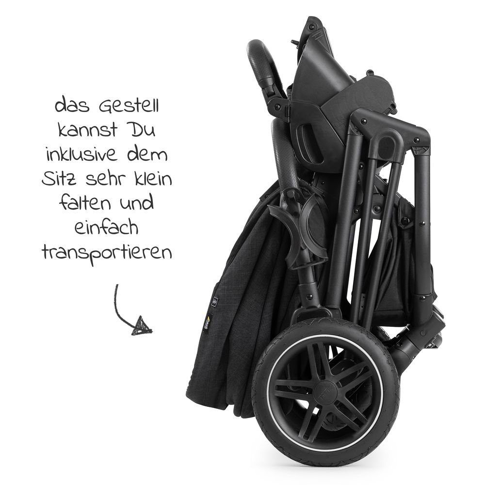 Kombi-Kinderwagen Vision X Duoset Black - Melange Black