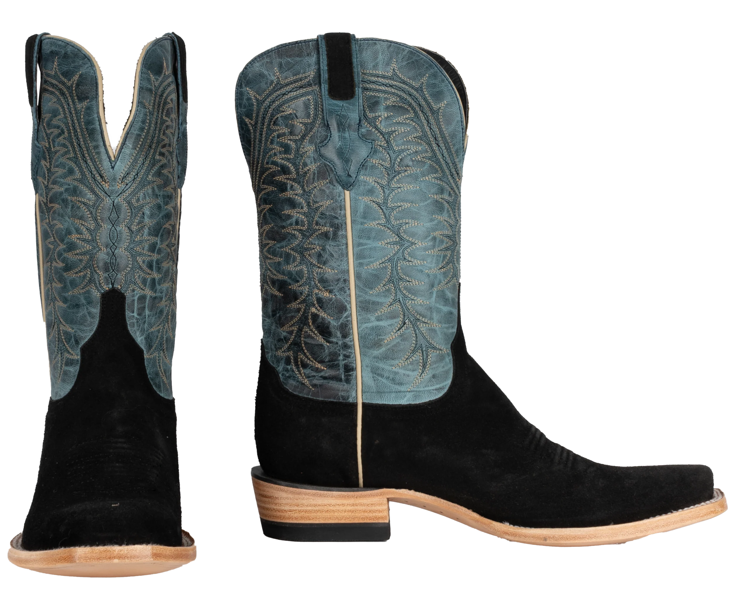 Resistol Boots Rough Out Black Cutter Toe