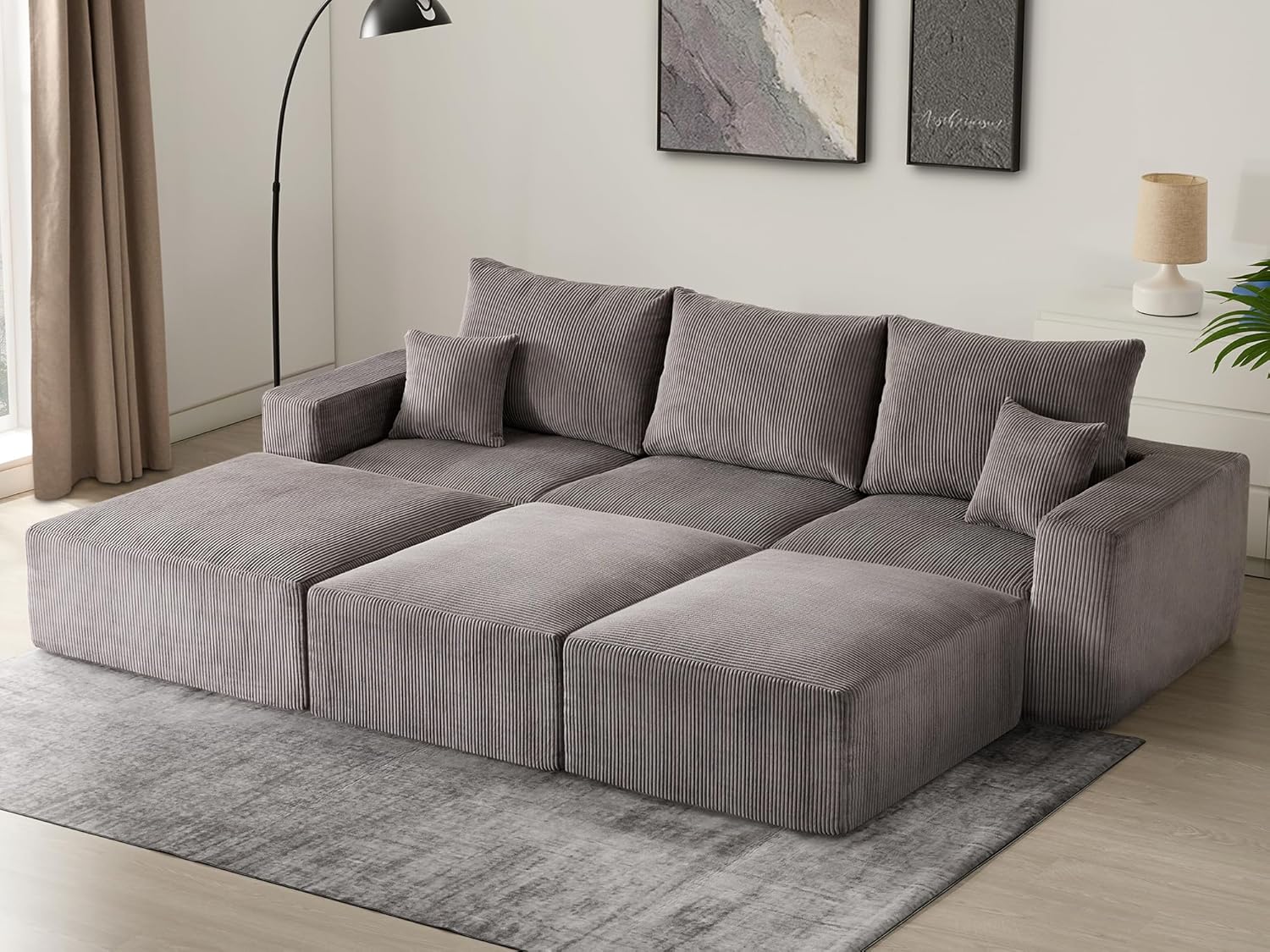 Sectional Cloud Boneless Sofa Bed Couches