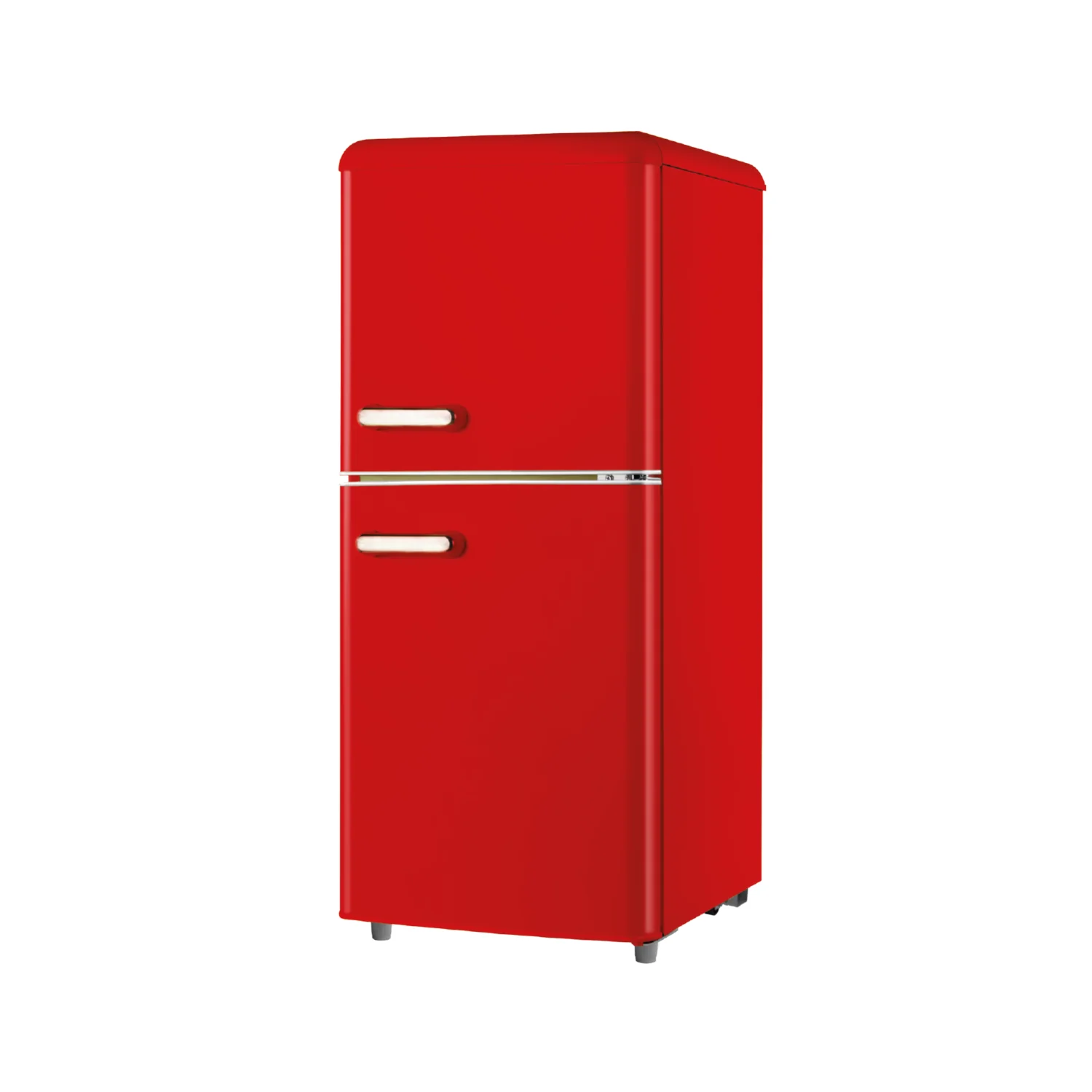 Frigorifero Doppia Porta Retro 110l Rosso