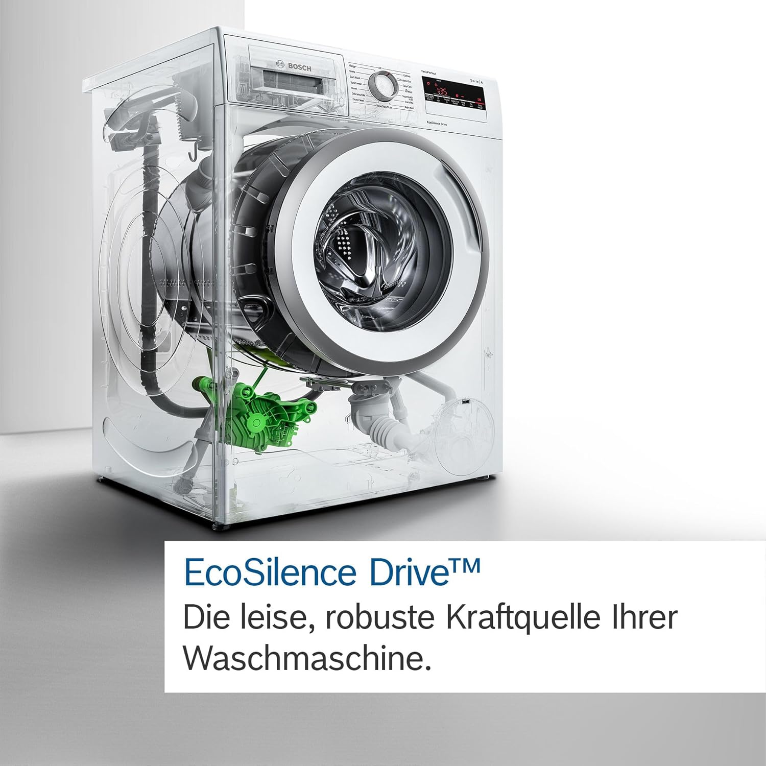 Bosch WAN282K3, Serie 4, Frontlader Waschmaschine, 8 kg, 1400 UpM, SpeedPerfect, Maximale Energie- und Wasserersparnis, Nachlegefunktion, besonders hygienisch, AquaStop, IronAssist