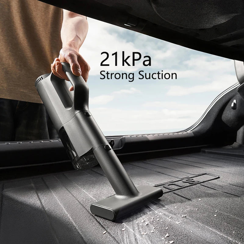 Wireless Car Vacuum Cleaner �C 21kPa Suction Power, Cordless Design for Car, Home & Pet Hair Cleanup
