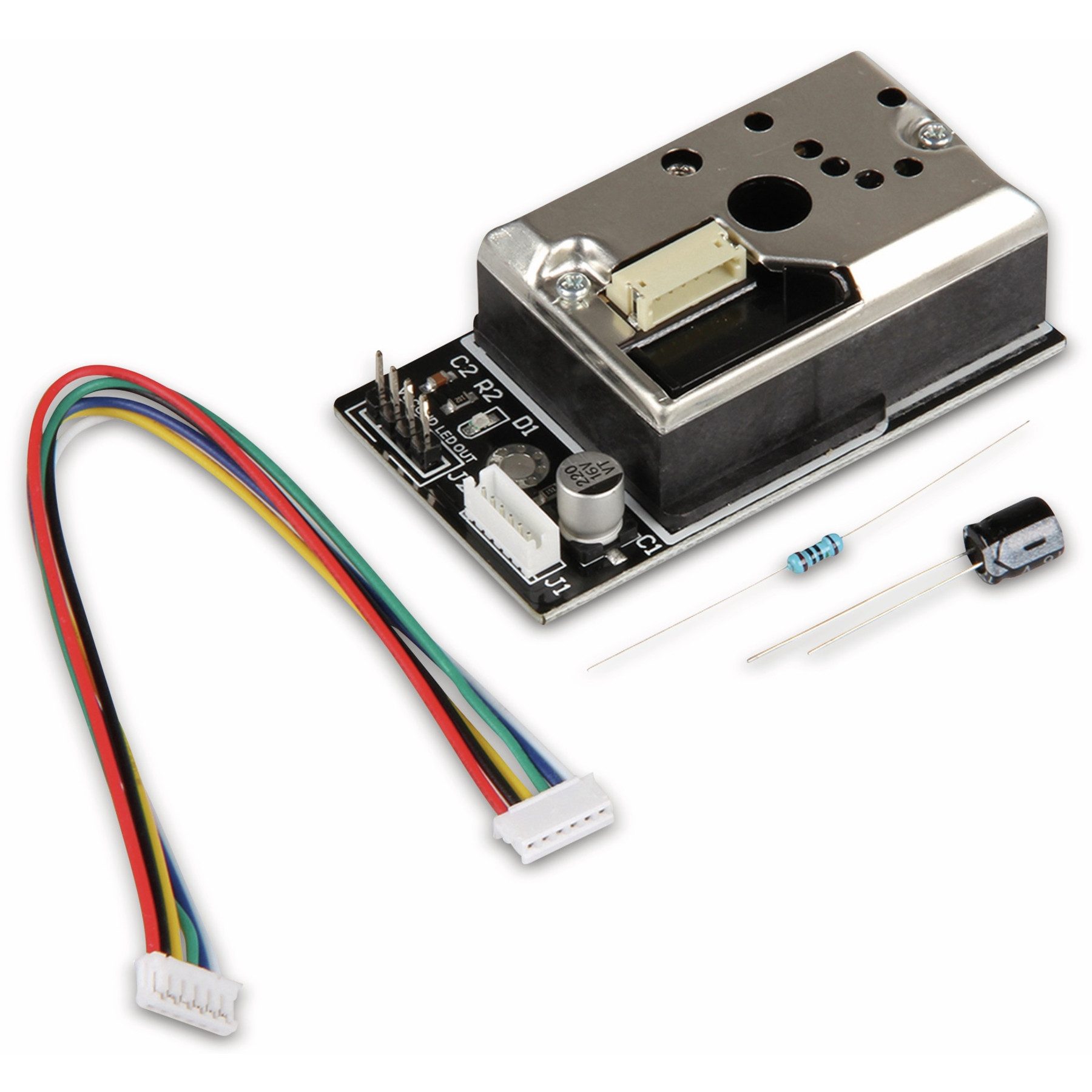 Raumluft-Qualitätssensor JOY-IT Staubpartikelsensor GP2Y1014AU
